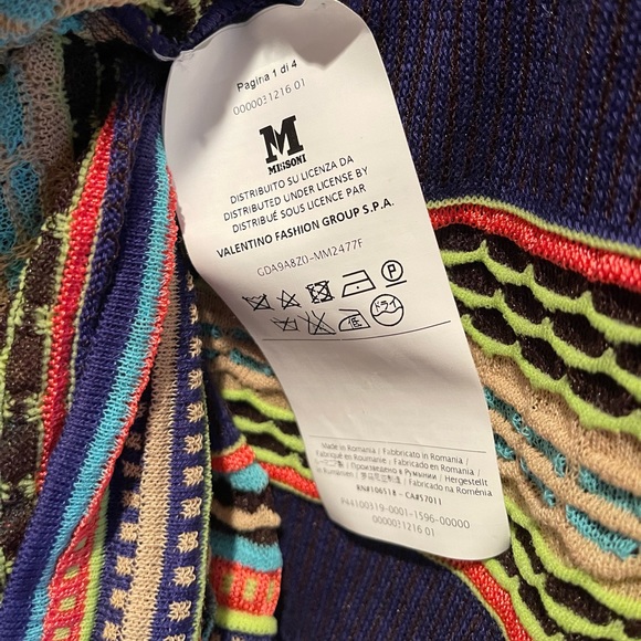 M Missoni Striped Dress Size 50 (Italian) NEW w/tags - Picture 3 of 7